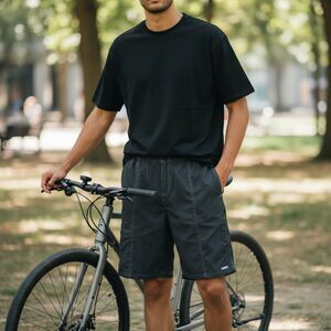 Canari Cycling Shorts Men's XXL Padded Black Cargo Pockets Drawstring